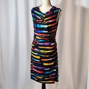 Vibrant Tahari Arthur Levine Sleeveless Lined Dress